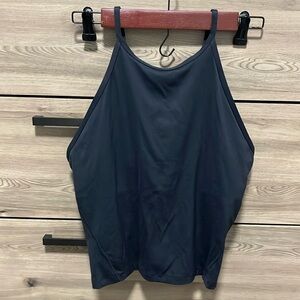 Lululemon High Neck Fitted Tank size 10 Black